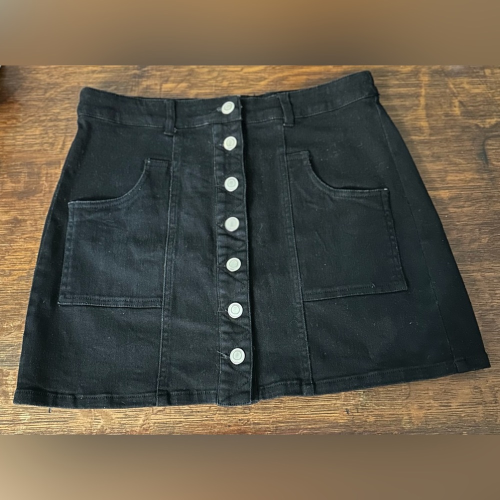 Alter'd State Button down Black Skirt